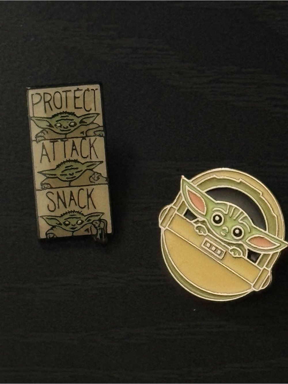 Baby yoda pins